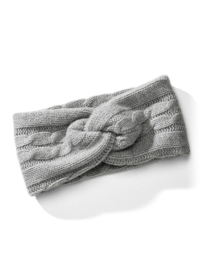 Cashmere-Strick-Strirnband Cashmere-Strick-Strirnband