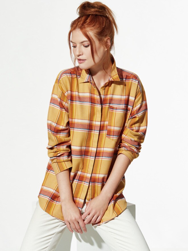Flanell-Hemdbluse