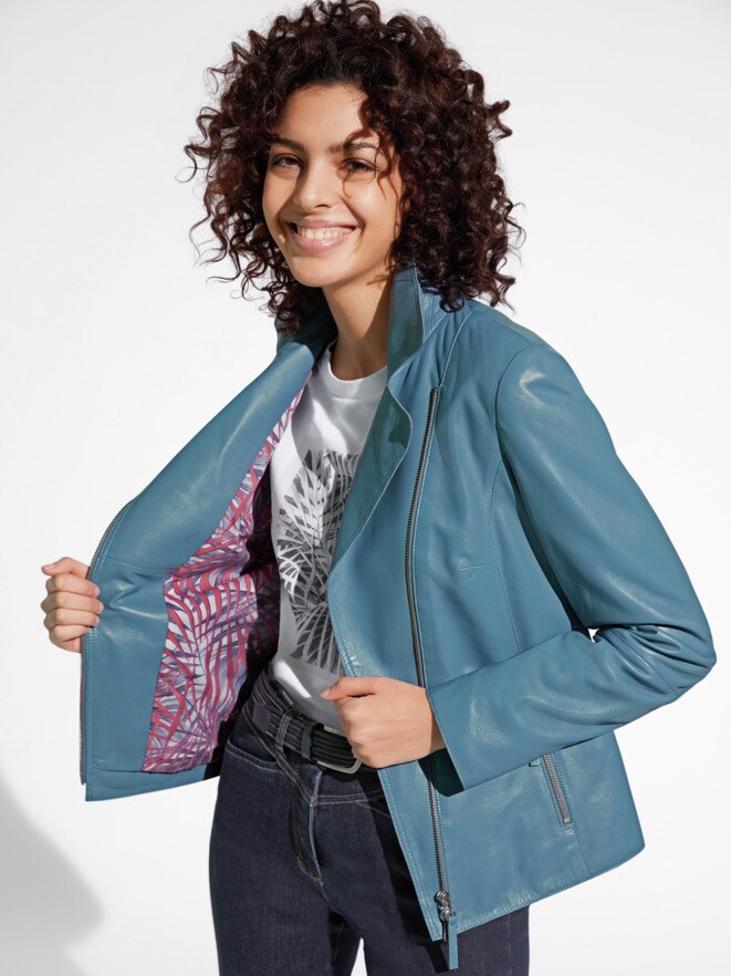 Outfit Lammnappa-Bikerjacke Artist Outfit Lammnappa-Bikerjacke Artist
