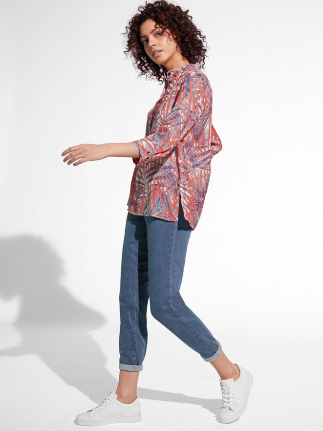 Outfit Viskose-Shirtbluse Künstlerdruck Outfit Viskose-Shirtbluse Künstlerdruck