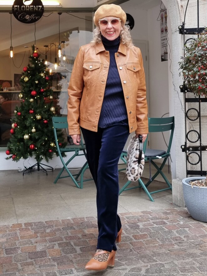 Outfit Lammnappa-Jeansjacke Outfit Lammnappa-Jeansjacke
