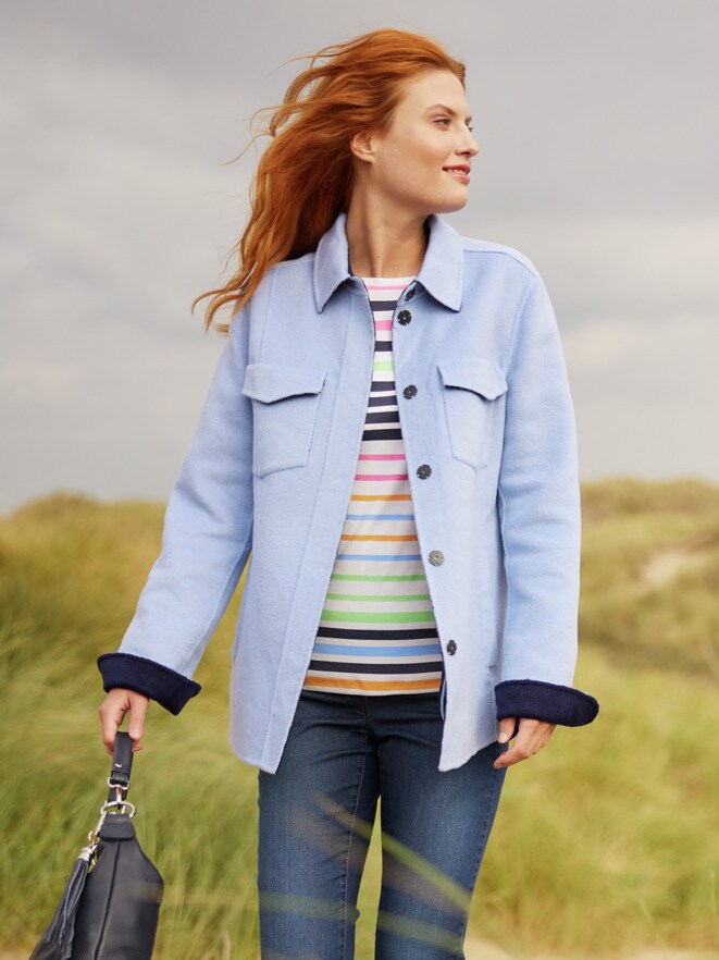 Outfit Doubleface-Hemdjacke Outfit Doubleface-Hemdjacke
