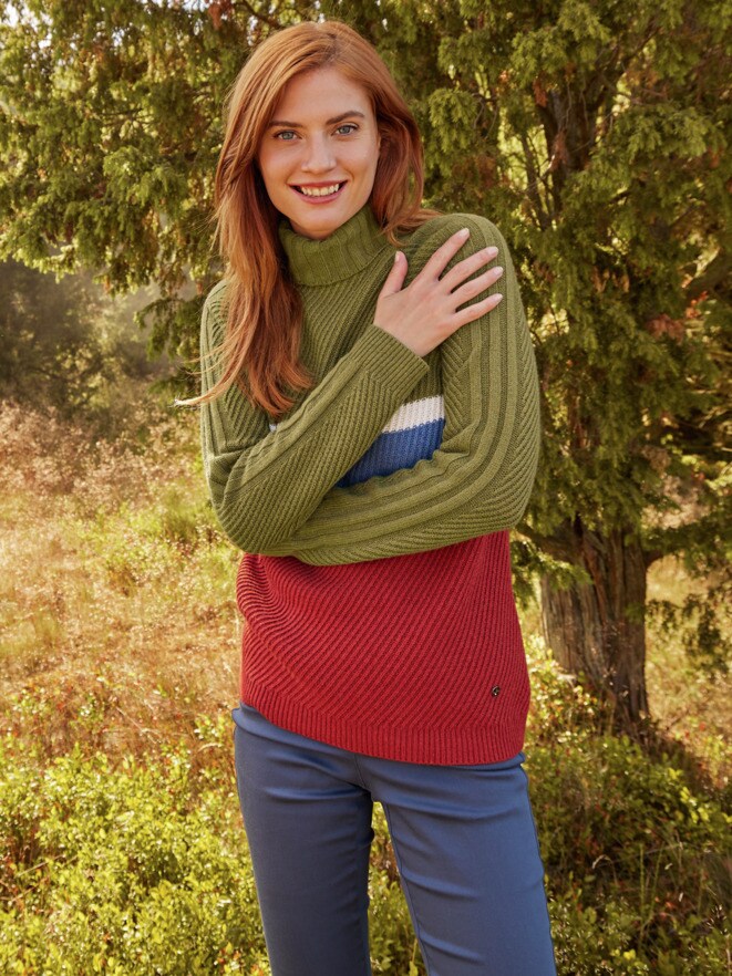 Outfit Farbkontrast-Pullover Outfit Farbkontrast-Pullover