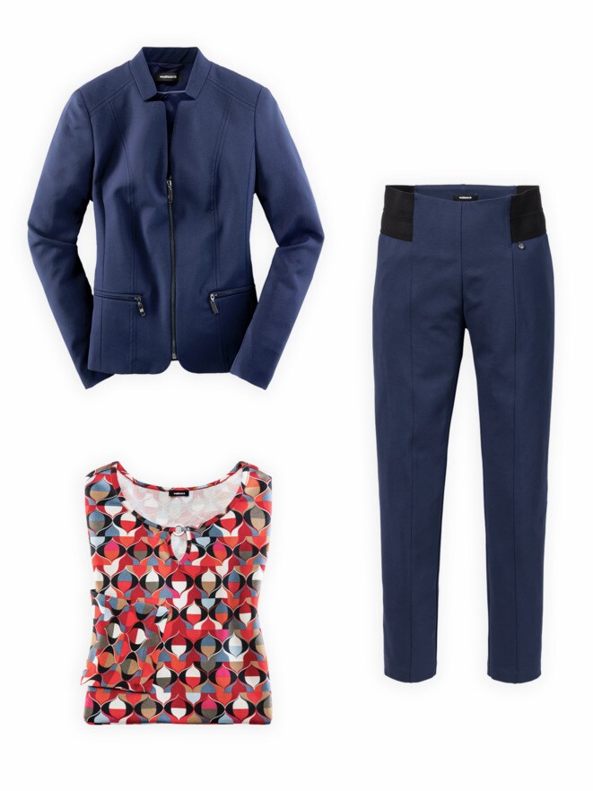 Outfit Kofferblazer Airline