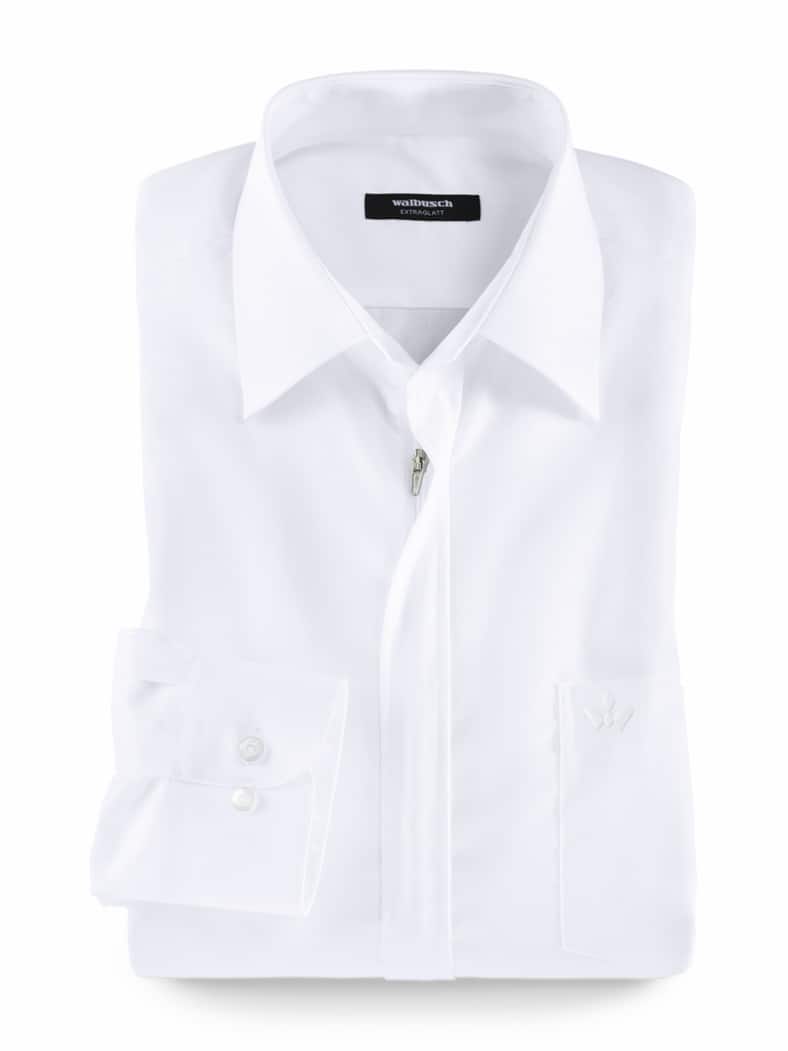 Extraglatt-Hemd Zip & Go Weiß