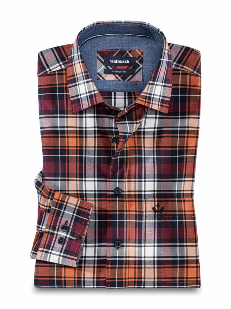 Wohlfühl-Hemd Karo Terra