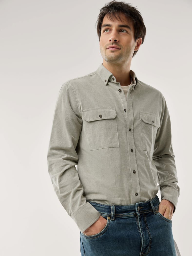 Soft-Cord Overshirt Natur