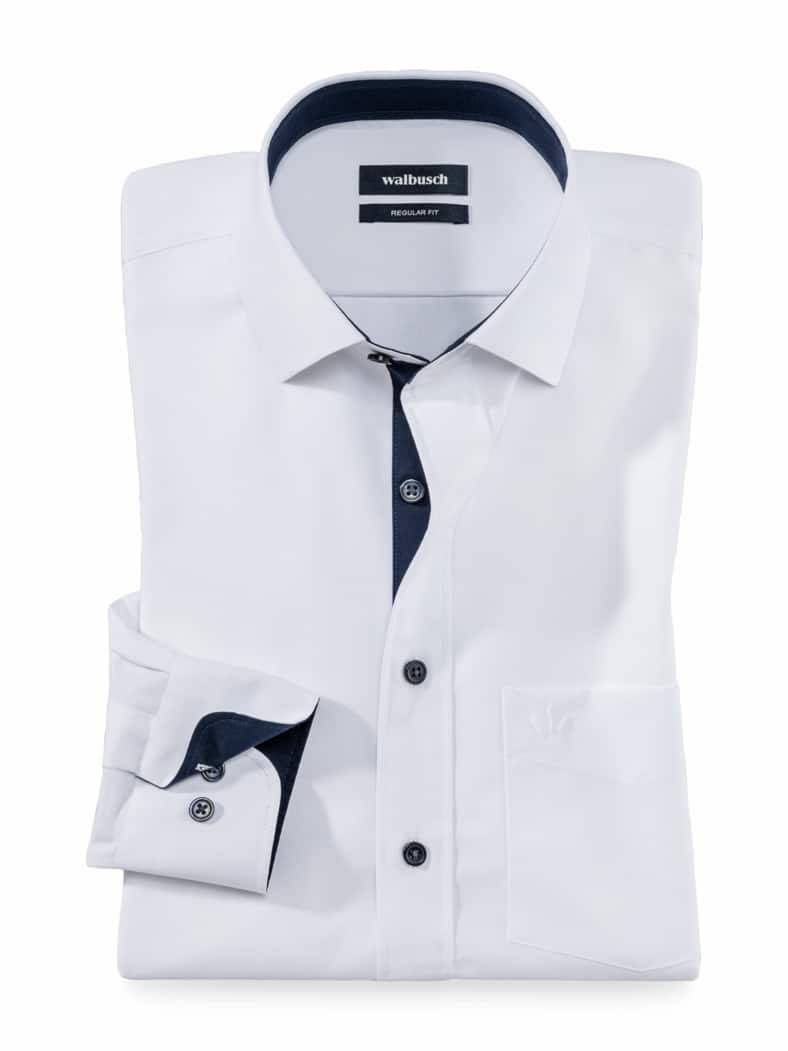 Aktiv-Hemd Uni Weiß