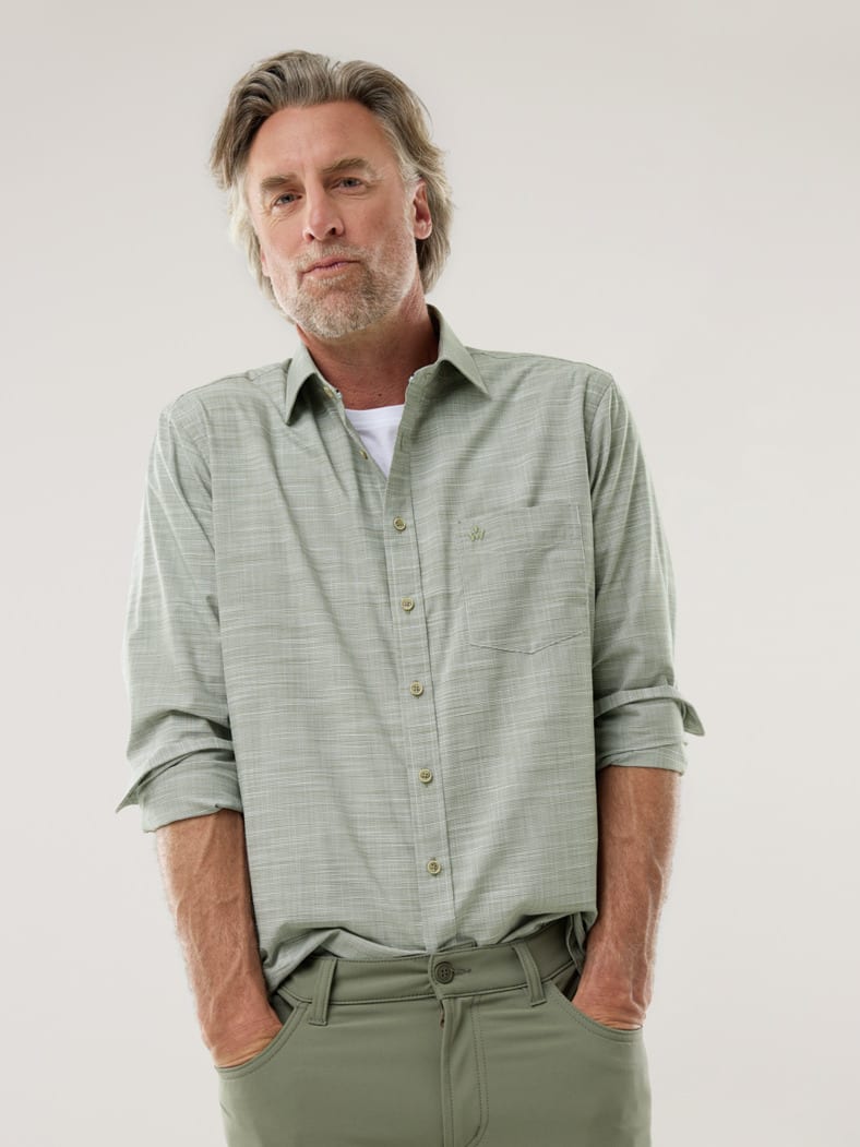 Soft-Tropical Hemd Uni Schilf