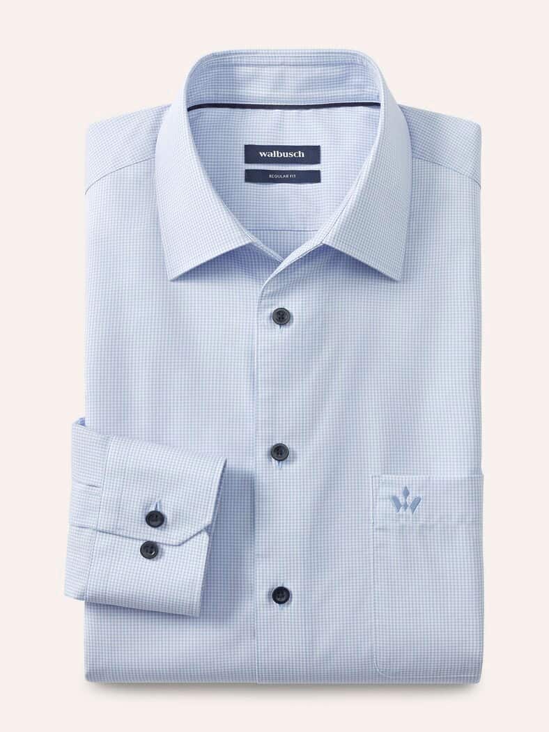 Extraglatt Hemd Minikaro Bleu