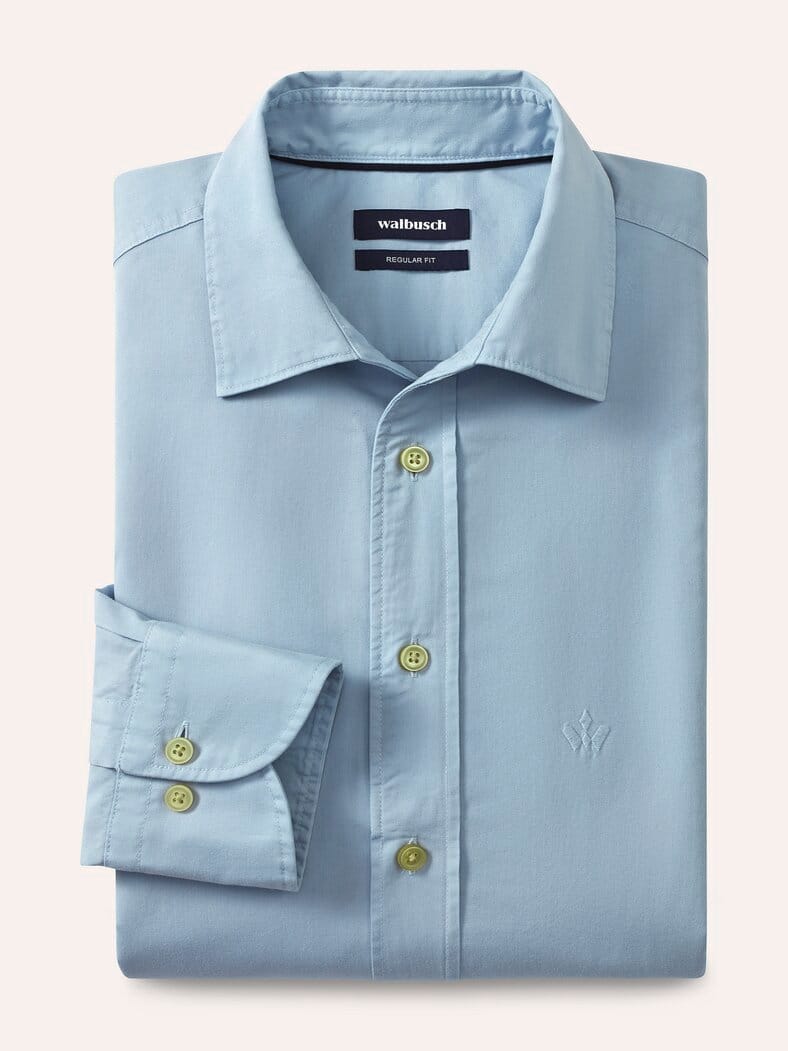 Überfärber-Hemd Bleu