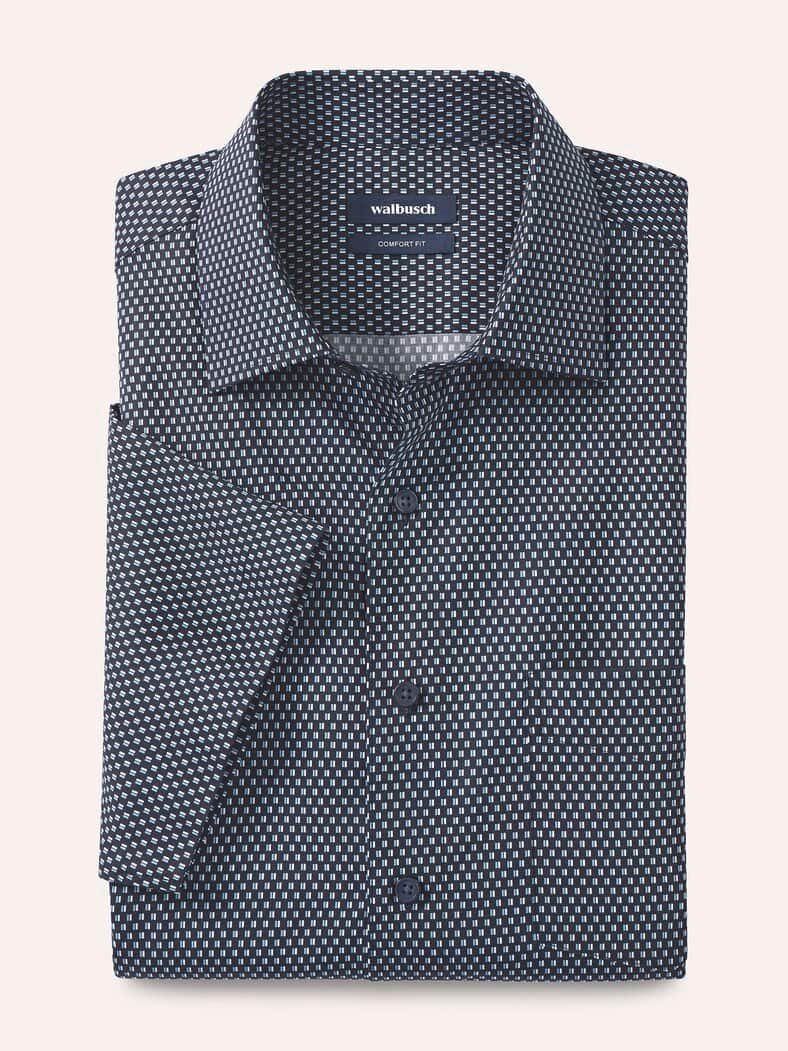 Extraglatt-Hemd Kent-Kragen Minimal Druck