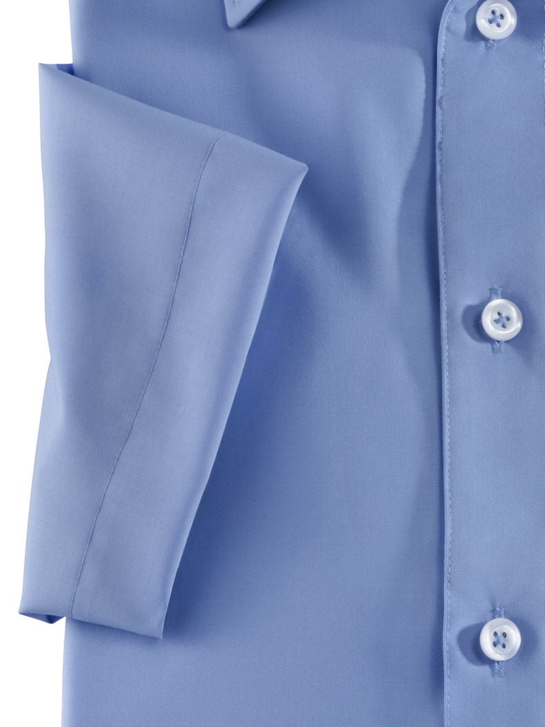 Extraglatt-Hemd Walbusch-Kragen Azur