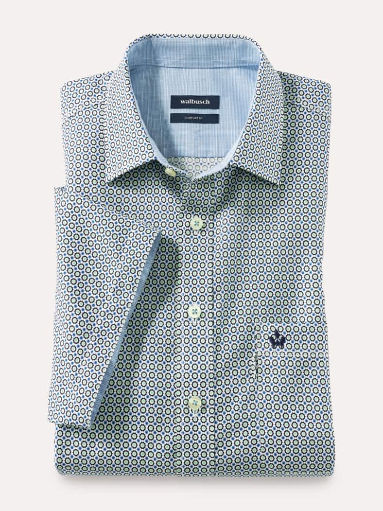 Tropical-Hemd soft & leicht Druck Multi