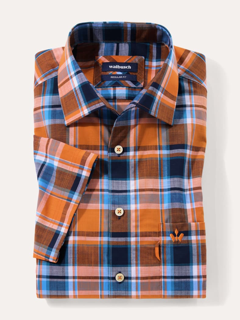 Tropical-Hemd Easycare Karo Terra