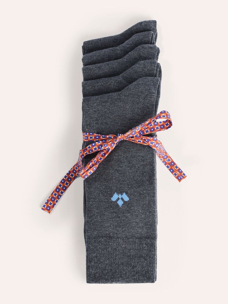 Baumwoll-Socke Everyday Grau Melange