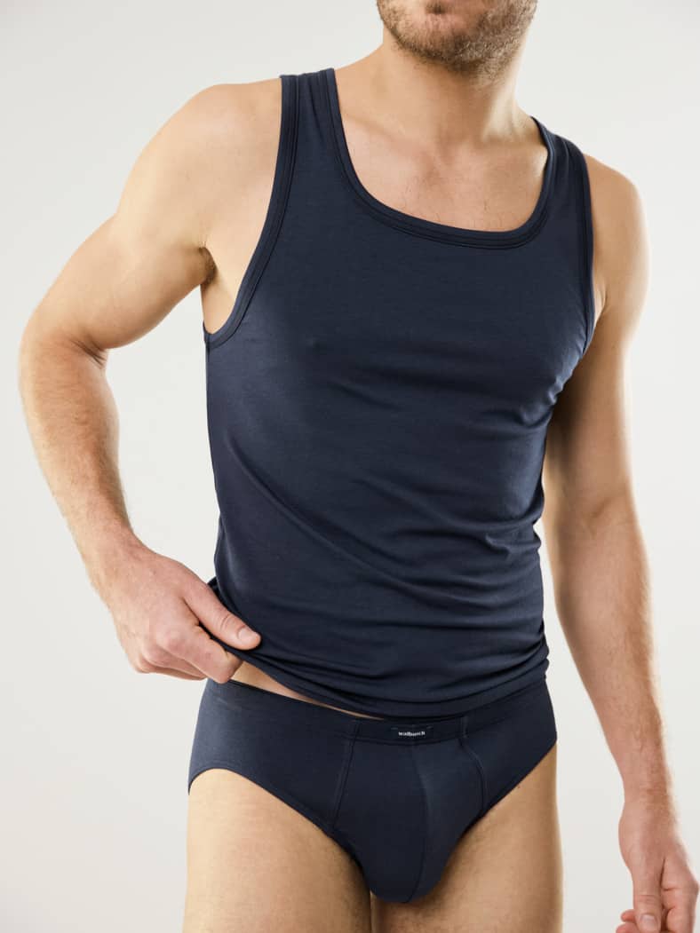 Modal Unterhemd 2er Set Marine