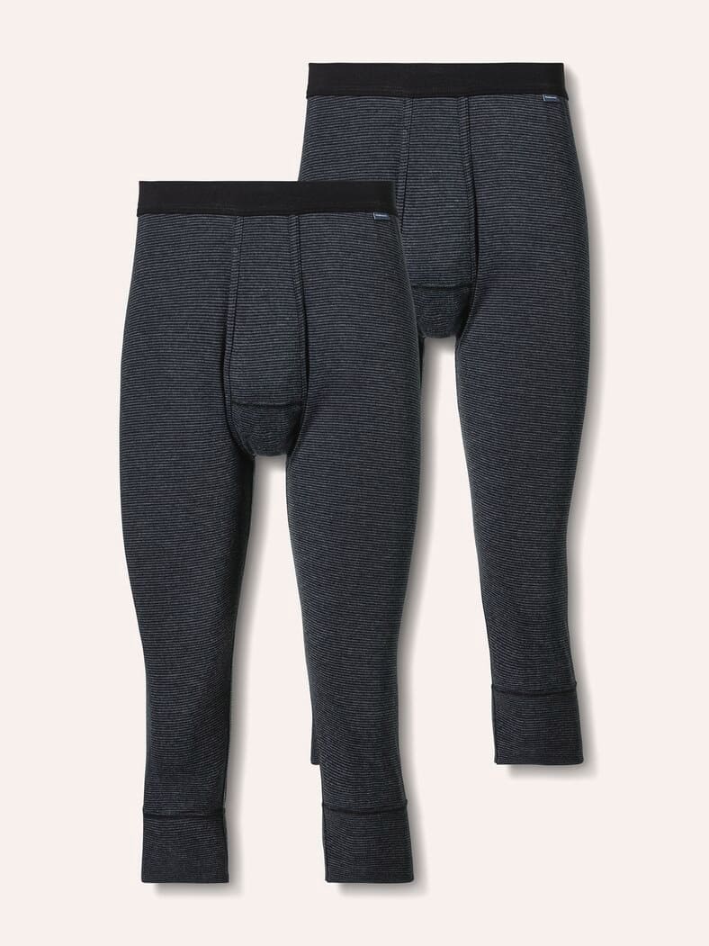 Thermo-Kniehose 2er-Pack Anthrazit Gestr
