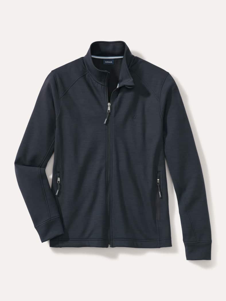 Jersey Jacke Climate Wool Anthrazit