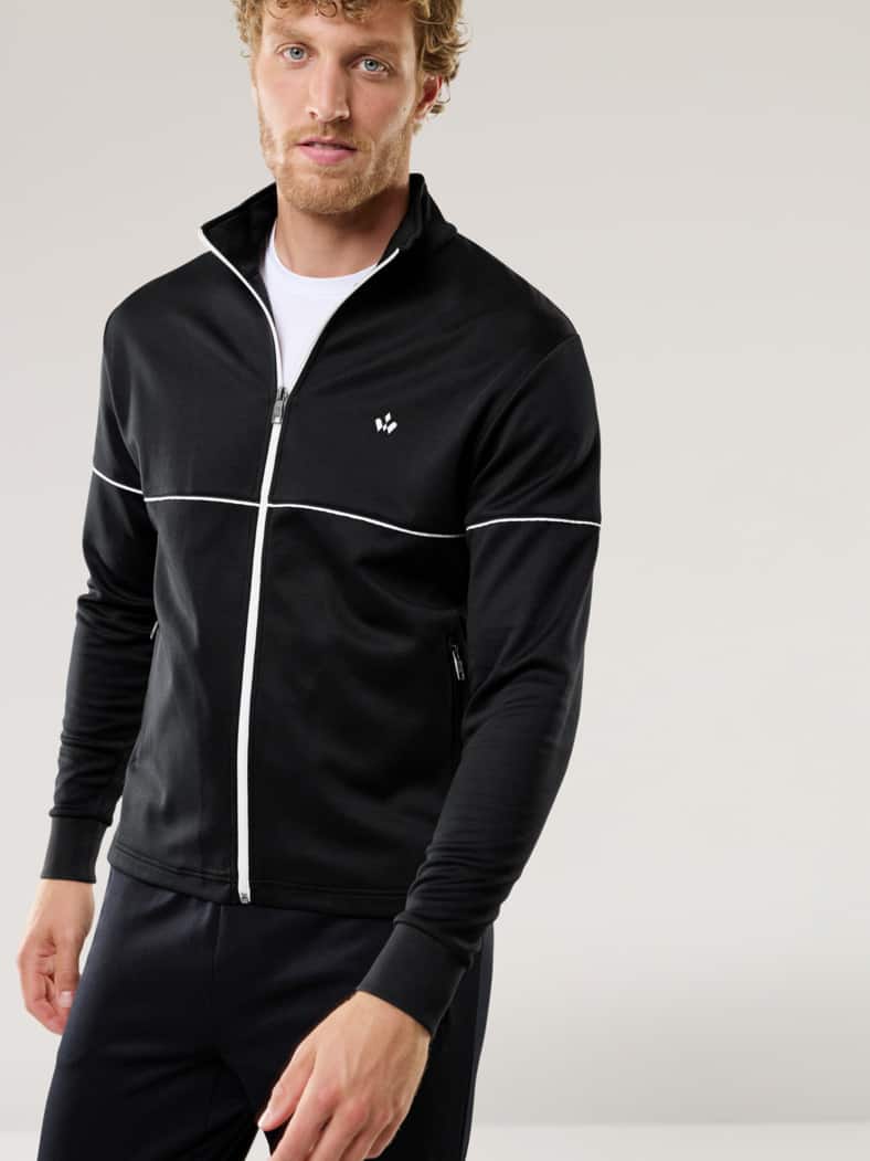 Extraglatt Freizeitjacke Schwarz