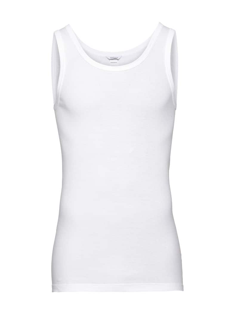 Feinripp-Unterhemd 2er-Pack Weiß