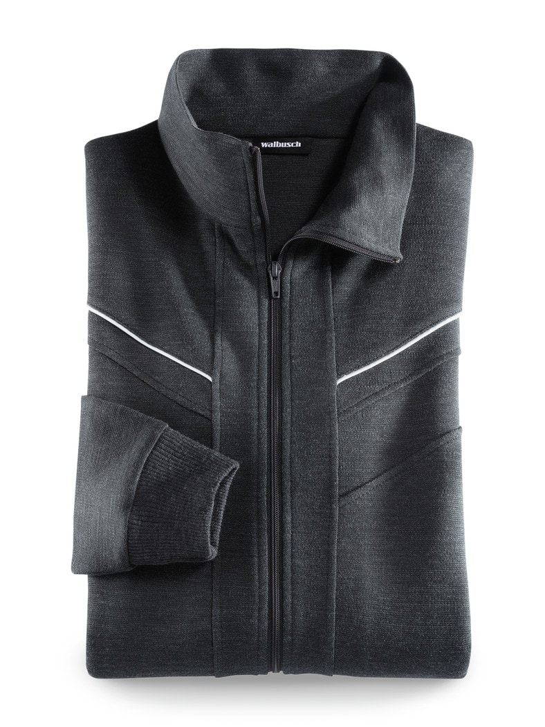 Freizeitjacke Klimawolle Anthrazit