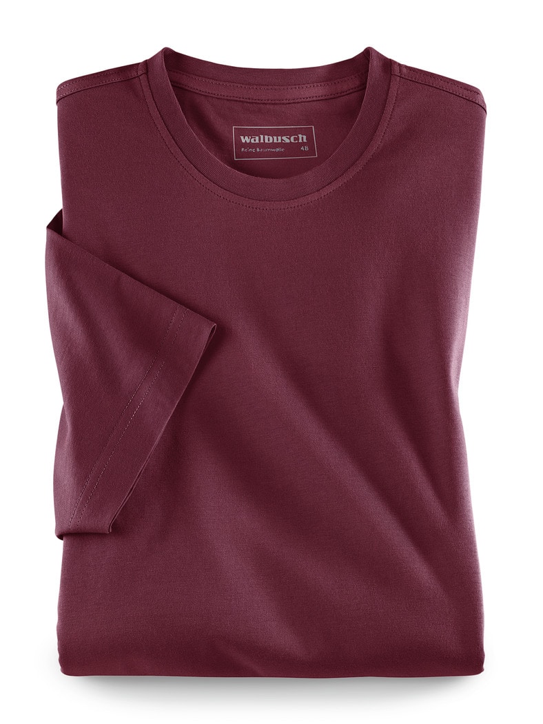 T-Shirt Rundhalsausschnitt Burgund