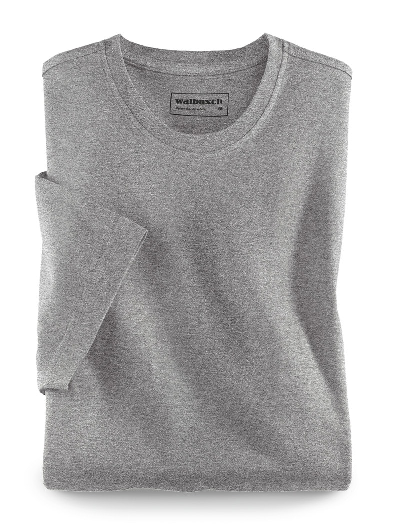 T-Shirt Rundhalsausschnitt Mittelgrau