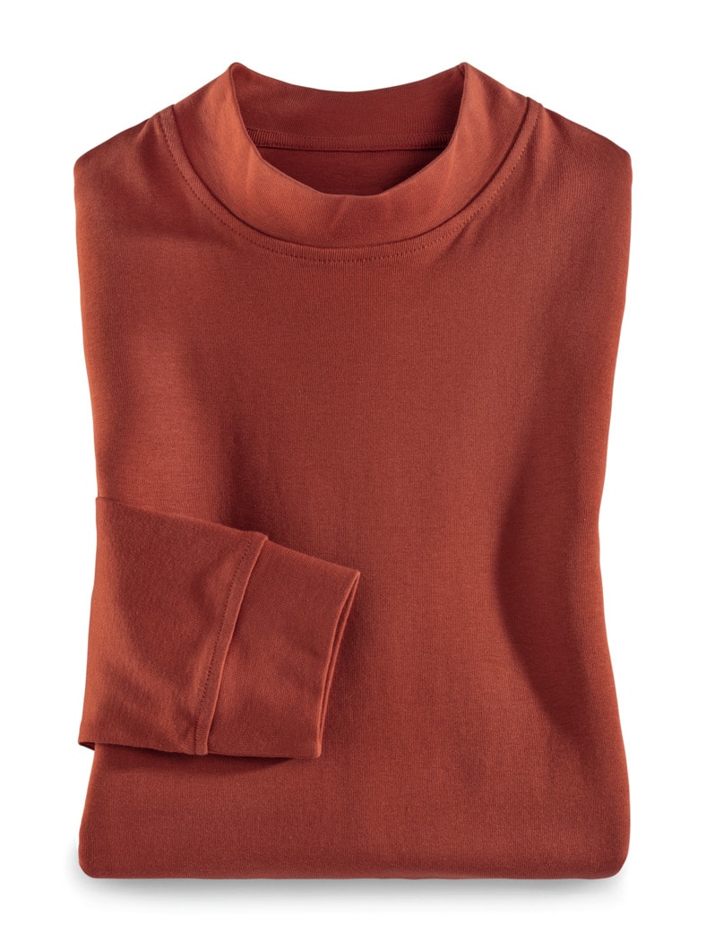 Langarm-Shirt Stehkragen Terra