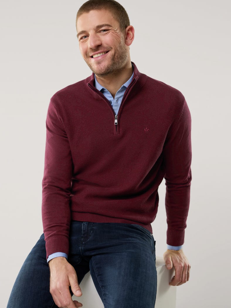 Struktur-Troyer Herbstlaub Bordeaux