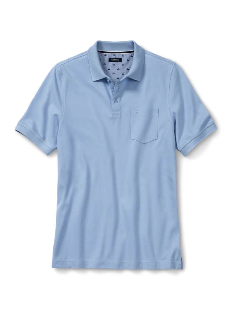 Pique-Polo Pima Cotton Hellblau