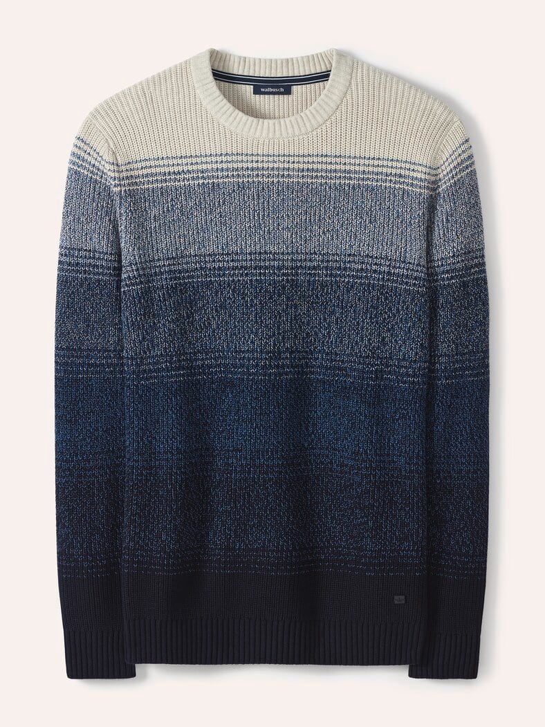 Degradee Pullover Blau