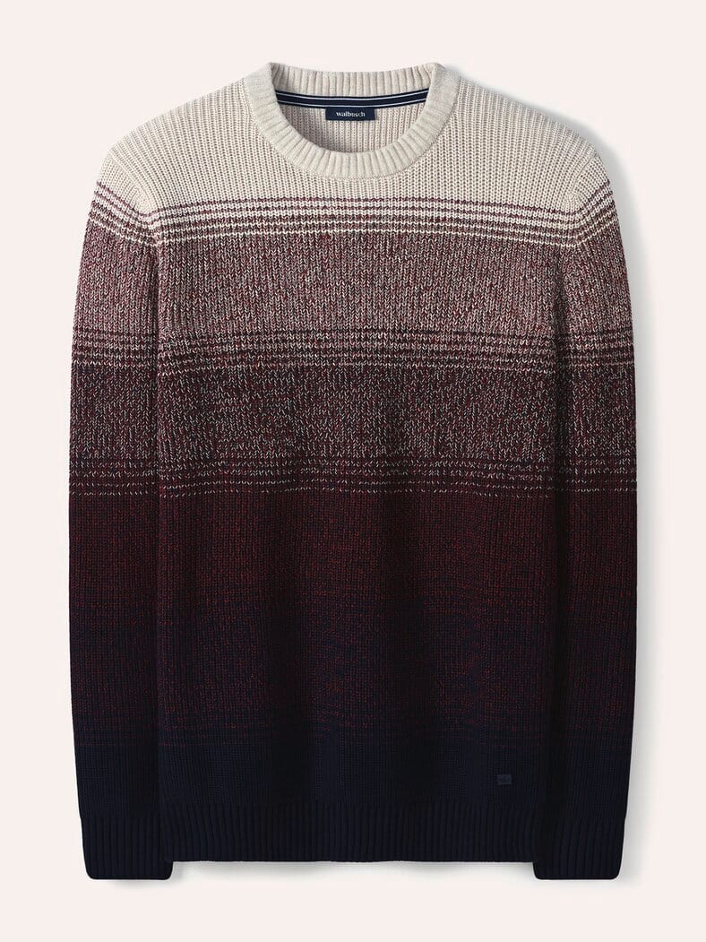 Degradee Pullover Dunkelrot