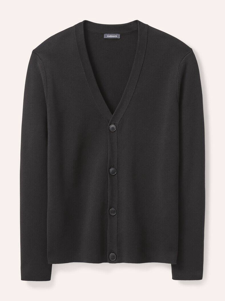 Milano Cardigan mit Baumwolle Schwarz