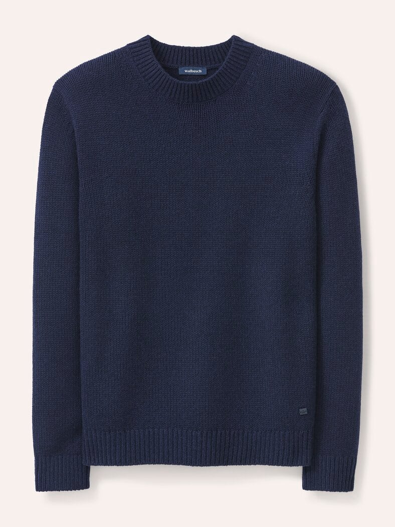 Premium Pullover mit Cashmere Marine