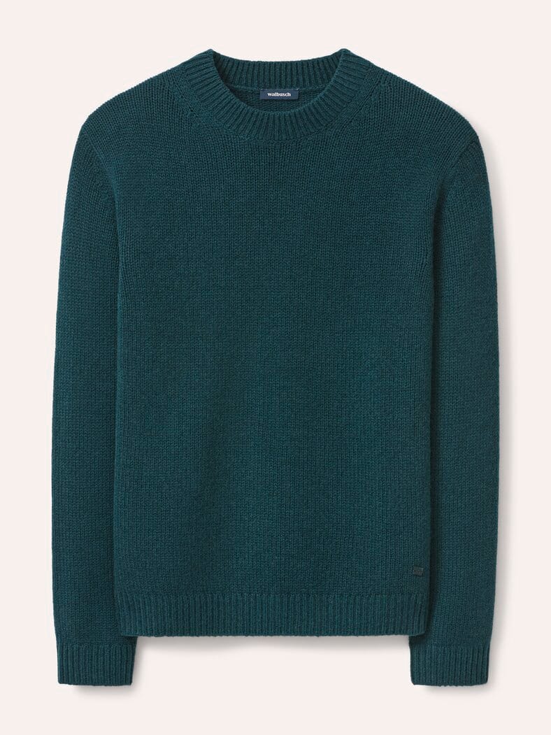 Premium Pullover mit Cashmere Blaugrün