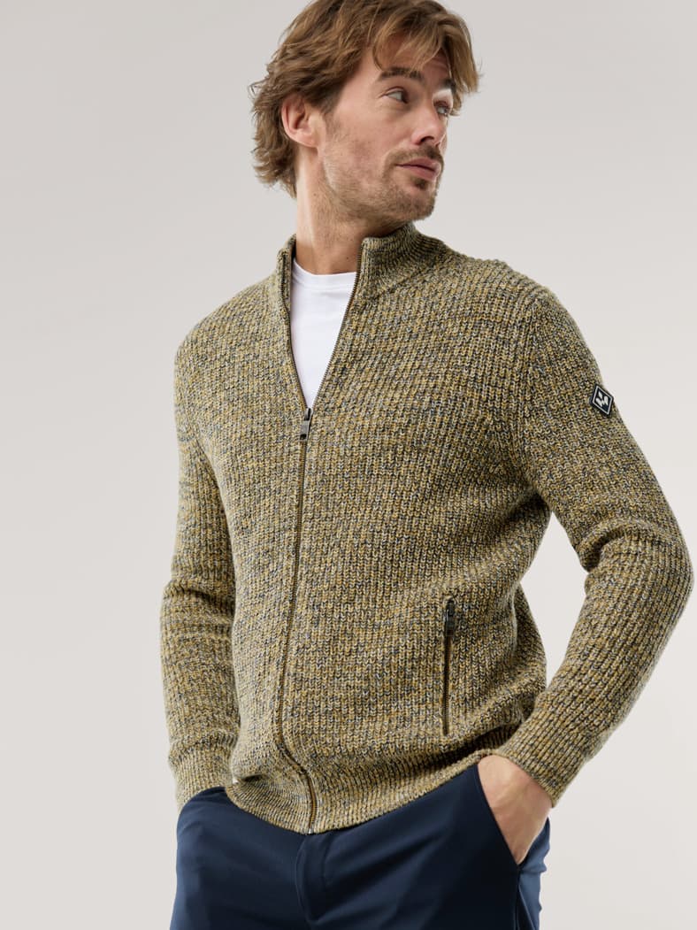 Mouline Zip-Jacke Gelb