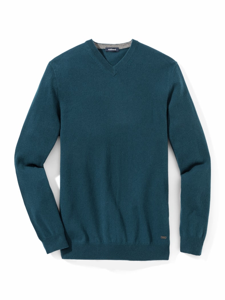 Premium Cashmere-Pullover Smaragd
