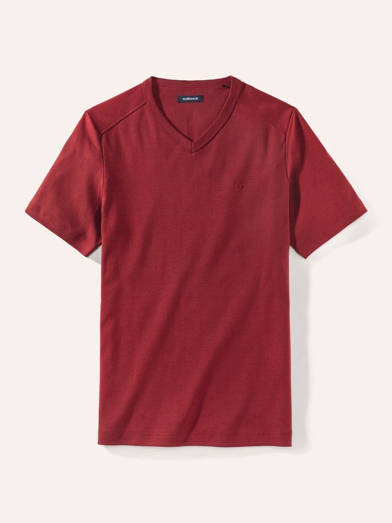 Zu schade für drunter-Shirt V-Neck Rot