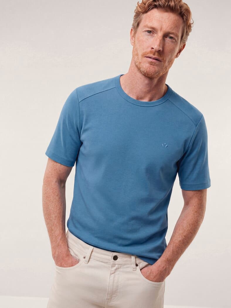 Das zu schade für drunter-Shirt Rauchblau