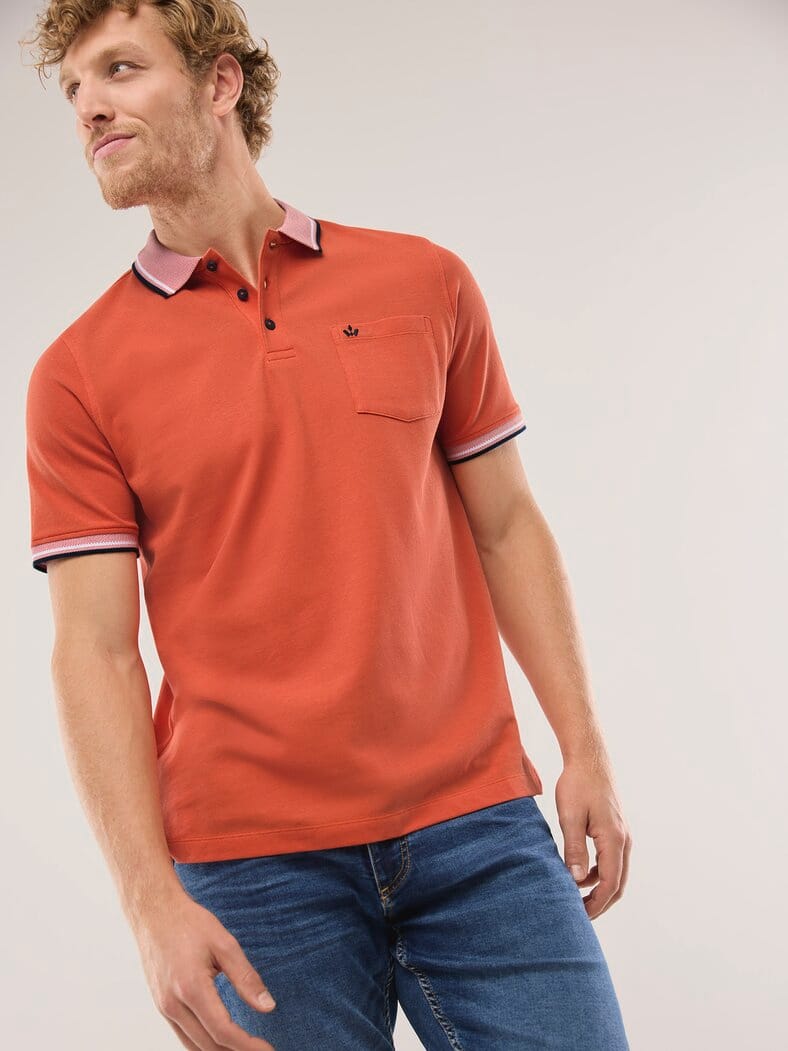 Pique-Polo Hitzefrei Uni Orange