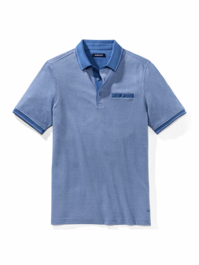Extraglatt-Polo Bestklima Jeansblau