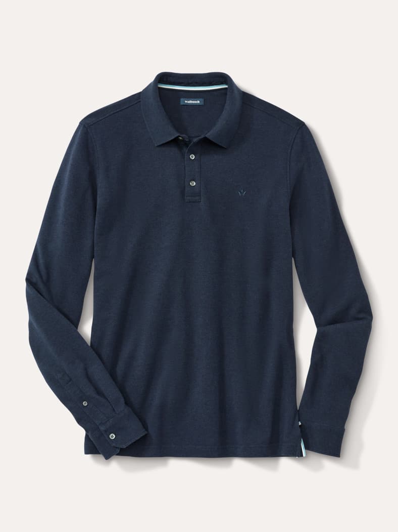 Merino Mix Polo Marine