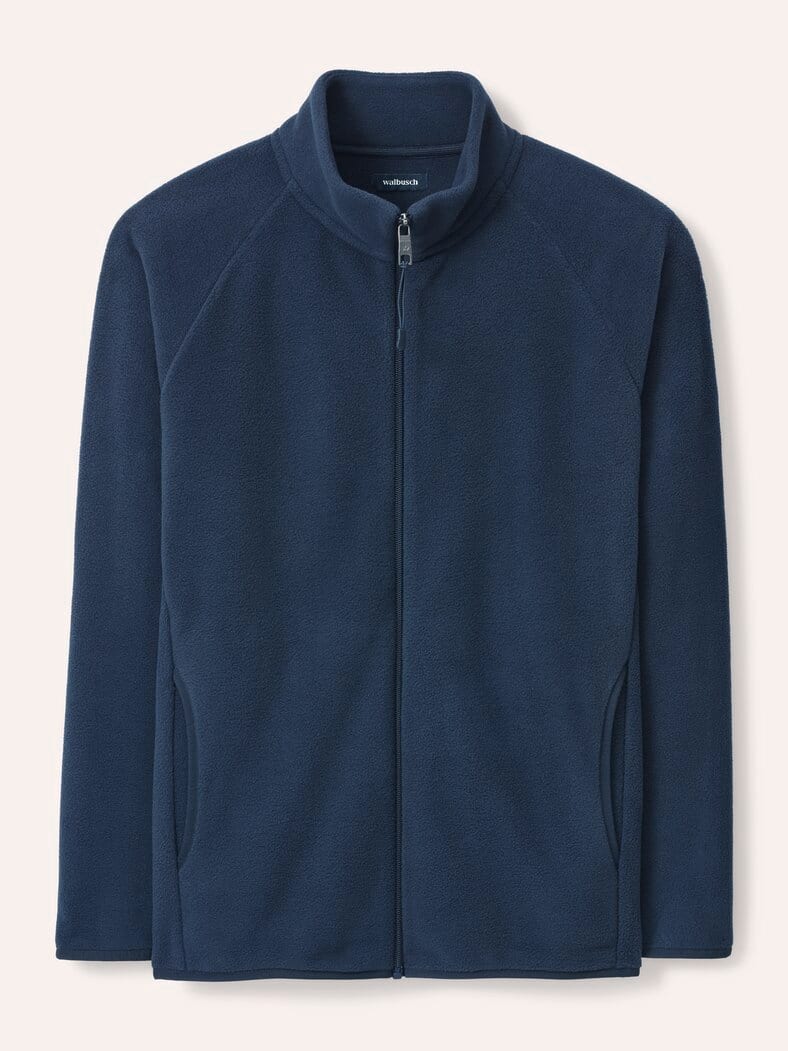 Zippjacke aus Polarfleece Marine