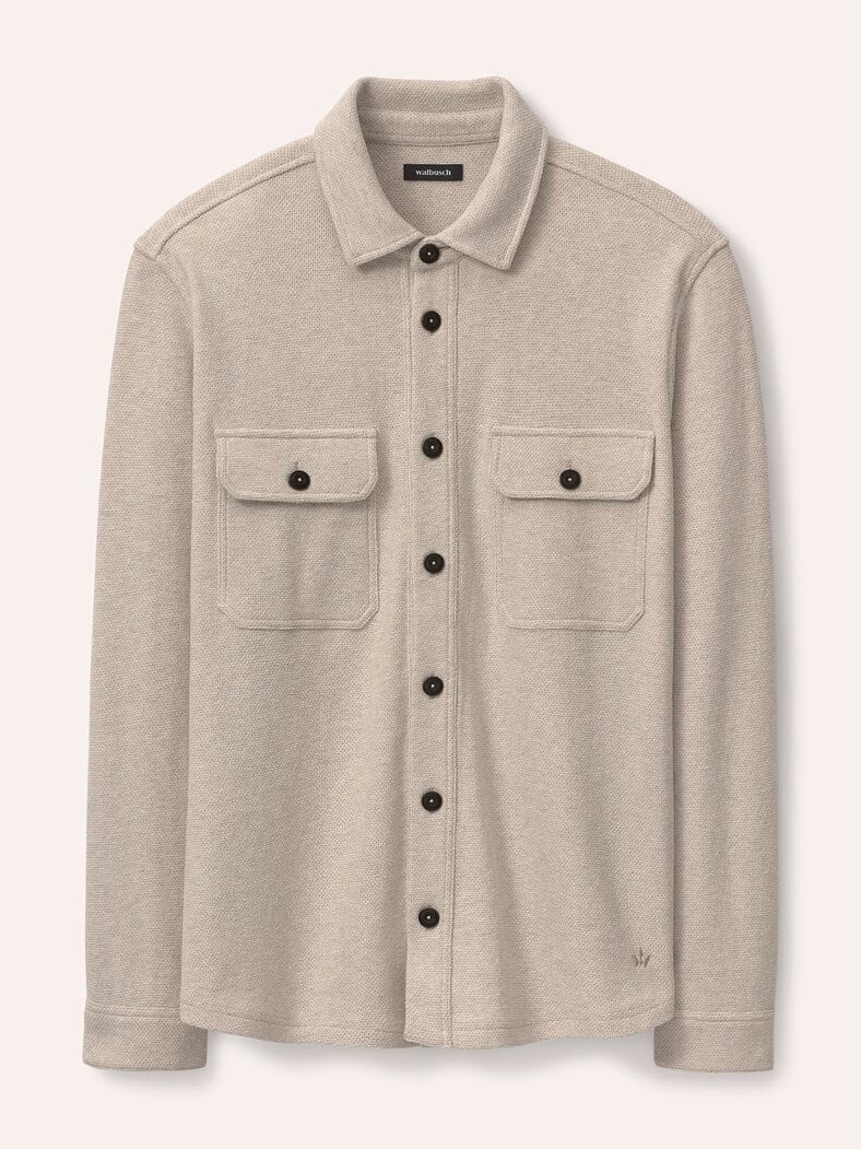 Overshirt mit Struktur Natur