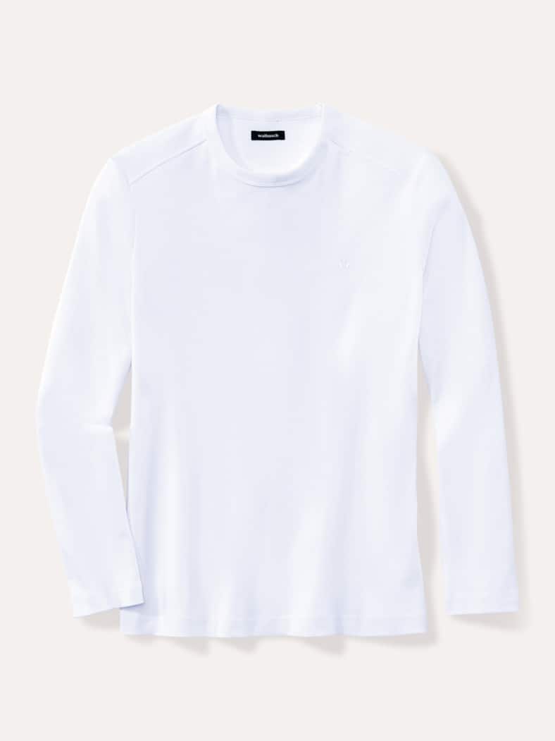 Langarm Zu schade für Drunter-Shirt Weiß