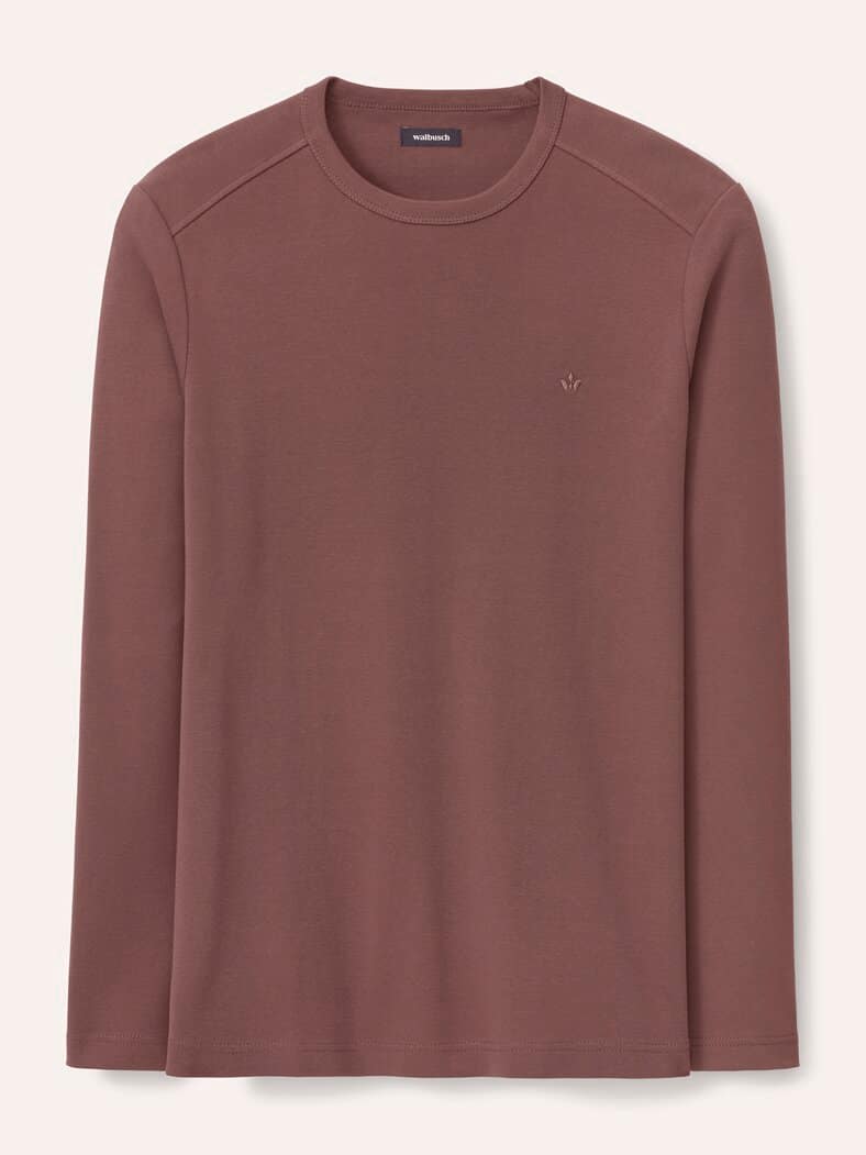 Langarm Zu schade für Drunter-Shirt Braun