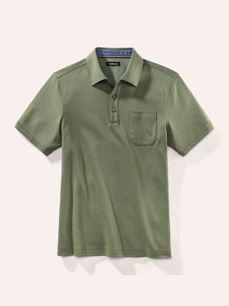 Walbusch-Kragen Polo Salbei