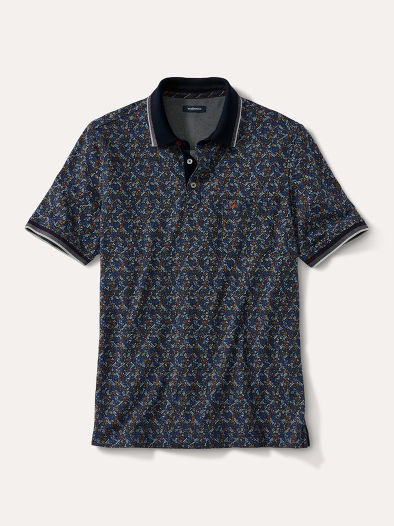 Extraglatt-Polo Bicolor Druck