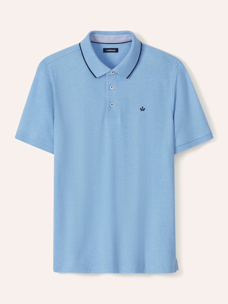 Melange Polo Hellblau